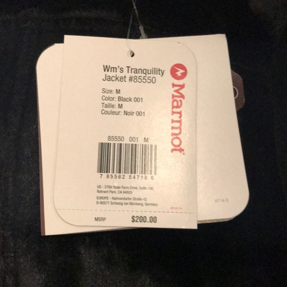 NWT Marmot women’s tranquility jacket sz M - Picture 8 of 8